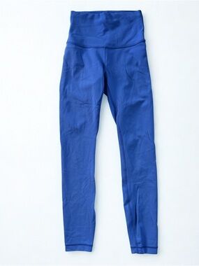 Lulumon Wunder Train High Rise Leggings in Nile Blue Size 2